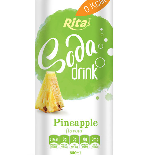330ml Soda drink Pineapple Flavour 2
